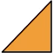 Dreieck orange